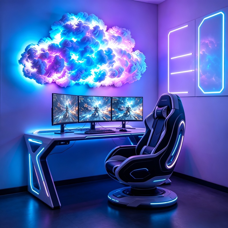 Gaming Accessories For Room - RGB Fantasy Thundercloud Light Smart Light