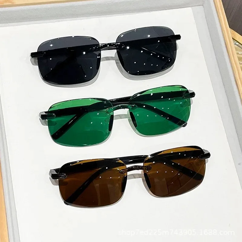 Rimless Stylish Trendy Sunglas - Gaming Accessories Rack ulasan dan harga